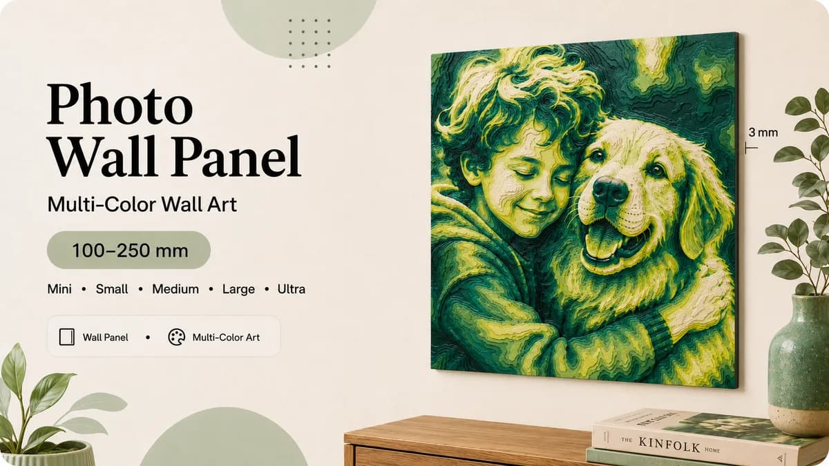 Photo Wall Panel — Multi-Color Wall Art